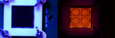 Blue light help detect imperfections in PSCs image