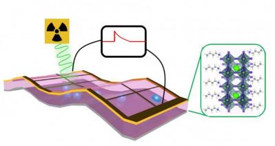 X-ray detectors made with 2-dimensional perovskite thin films convert X-ray photons to electrical signals image