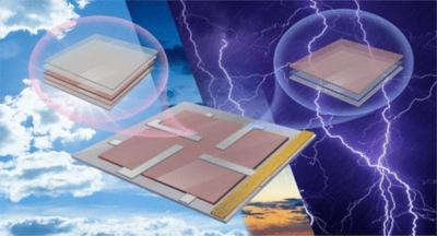 Solar cell also generates electricity from raindrops on rainy days image