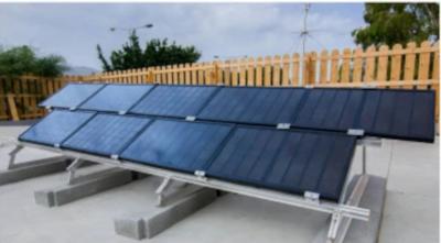 Nine GRAPE panels integrated in a stand-alone solar farm-powered infrastructure installed in Crete