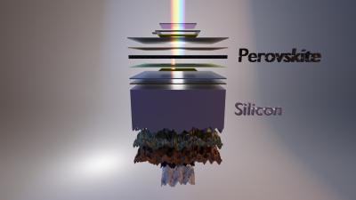 Record efficiency for silicon-perovskite tandem by HZB image