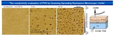 PVK conductivity evaluation by SSRM (Toray Research Centre)